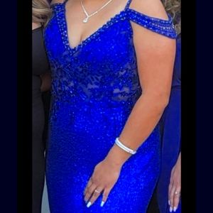 Royal blue dress